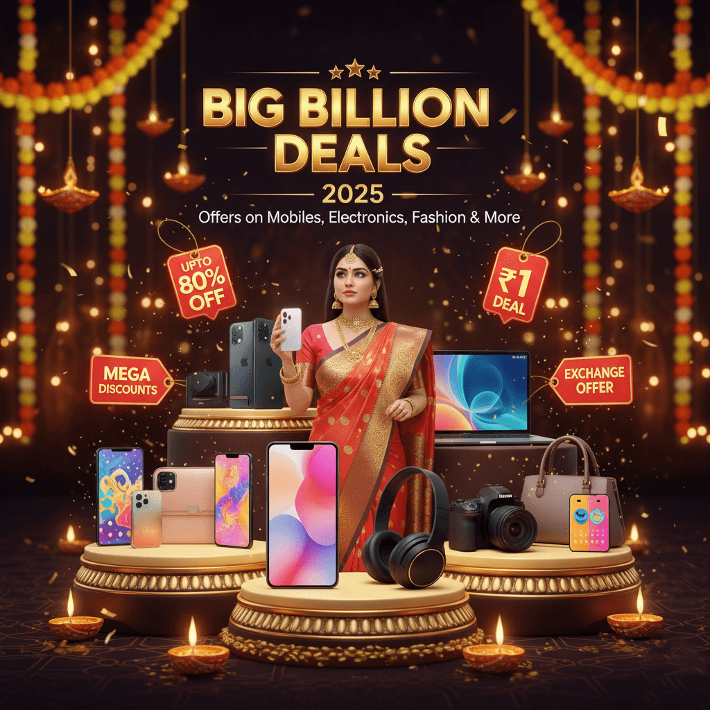 Big Billion Deals 2025 – Best Offers on Mobiles, Electronics, Fashion & More