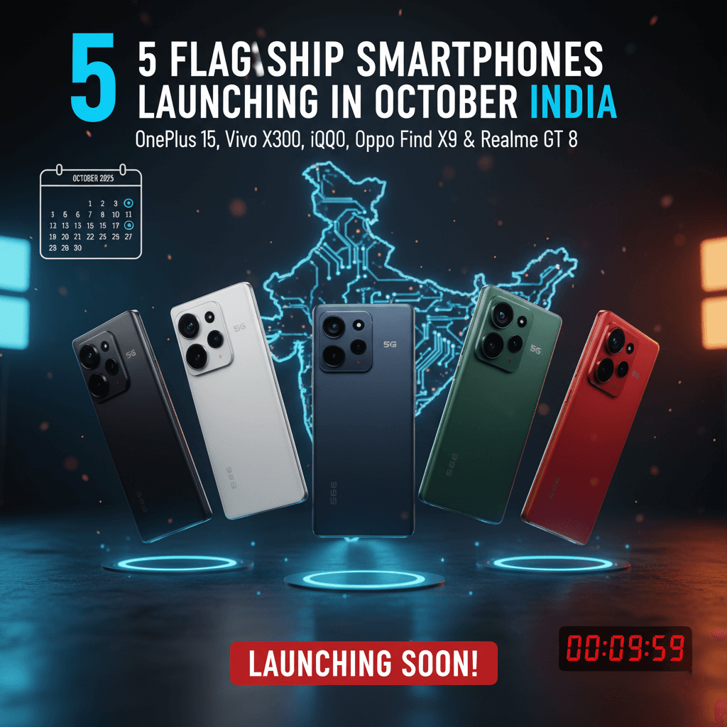 5 Flagship Smartphones Launching in October 2025: Complete Guide to India's Biggest Phone Releases
