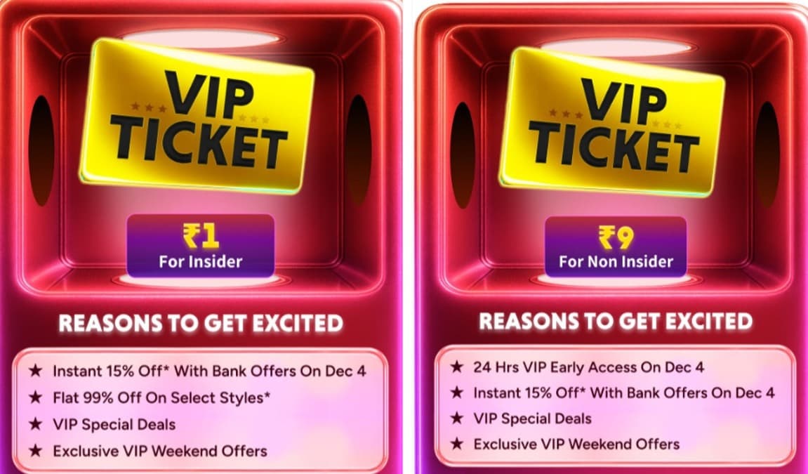 Myntra End of Reason Sale (EORS) 2025: Dates, ₹1 VIP Pass, Offers & Best Deals
