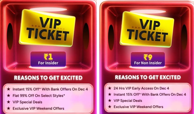 Myntra End of Reason Sale (EORS) 2025: Dates, ₹1 VIP Pass, Offers & Best Deals