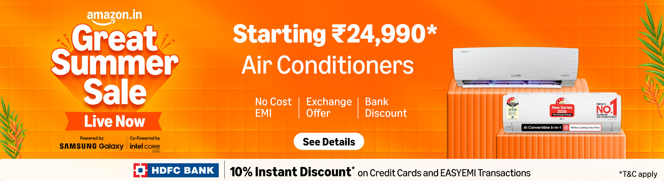 Amazon Great Summer Sale AC deals section