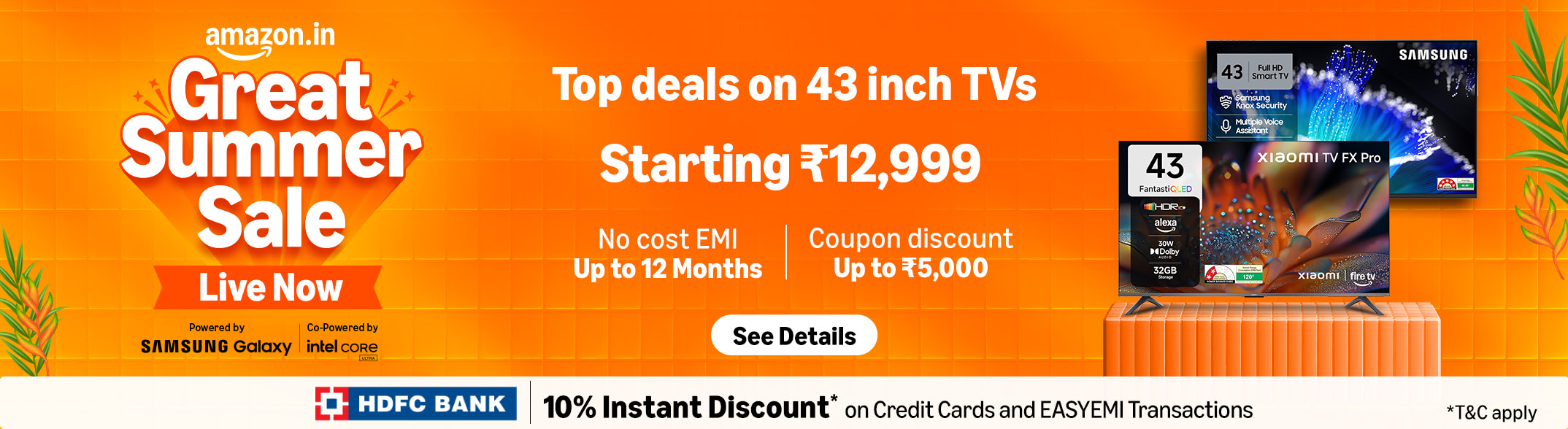 Amazon Great Summer Sale TV deals section
